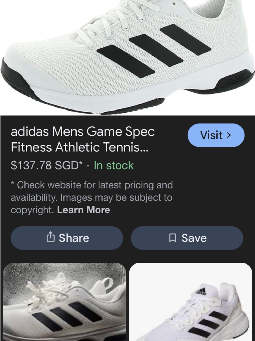 🔥Adidas Men’s Game Spec Athletic 3 stripes tennis shoe - Picture 10 of 10